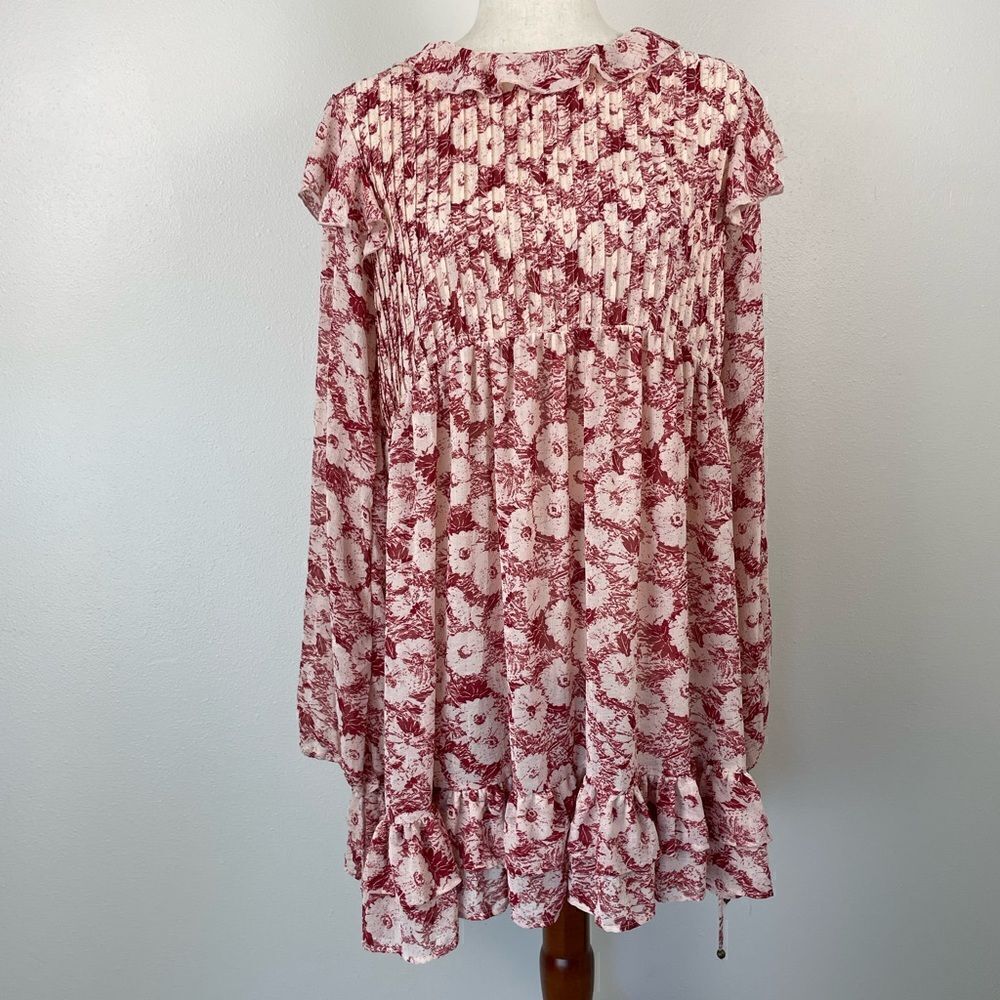 NWT Free People Tea Combo Boho Tunic Top Size M